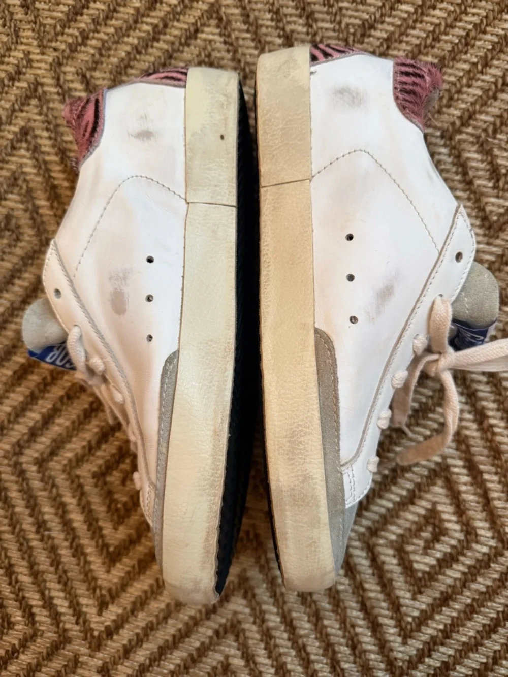 Golden Goose superstars with pink and white zebra calf hair size 37 - Picture 5 of 6
